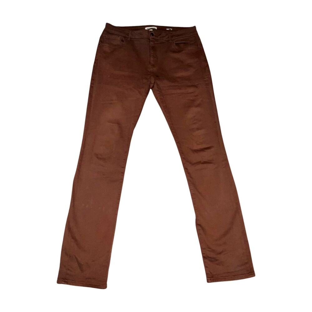 Warp + Weft Brown Amsterdam Slim Pants Size 36 x 36